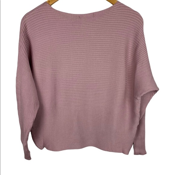 Active Usa Pink Ribbed Sweater Top - Picture 3 of 4